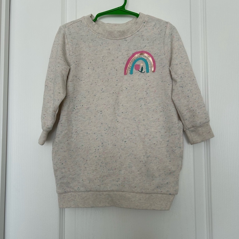 Old Navy Rainbow Sweatshirt Dress